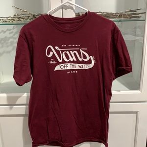 Vans Red Short Sleeve Tee